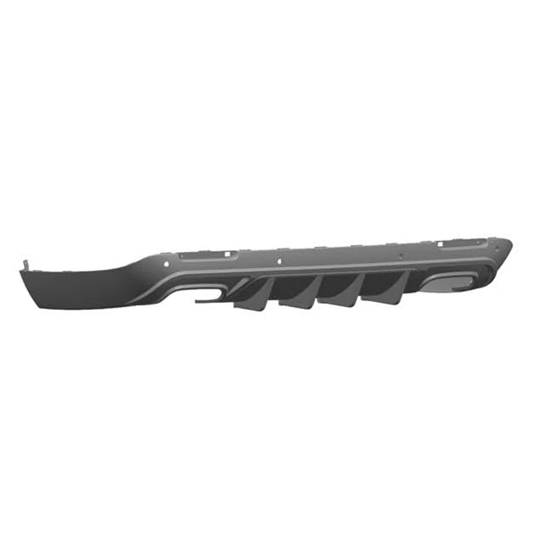 High Quality  Speed Style PP Rear Diffuser Lip Bumper  For Dodge Challenger 2015-2022