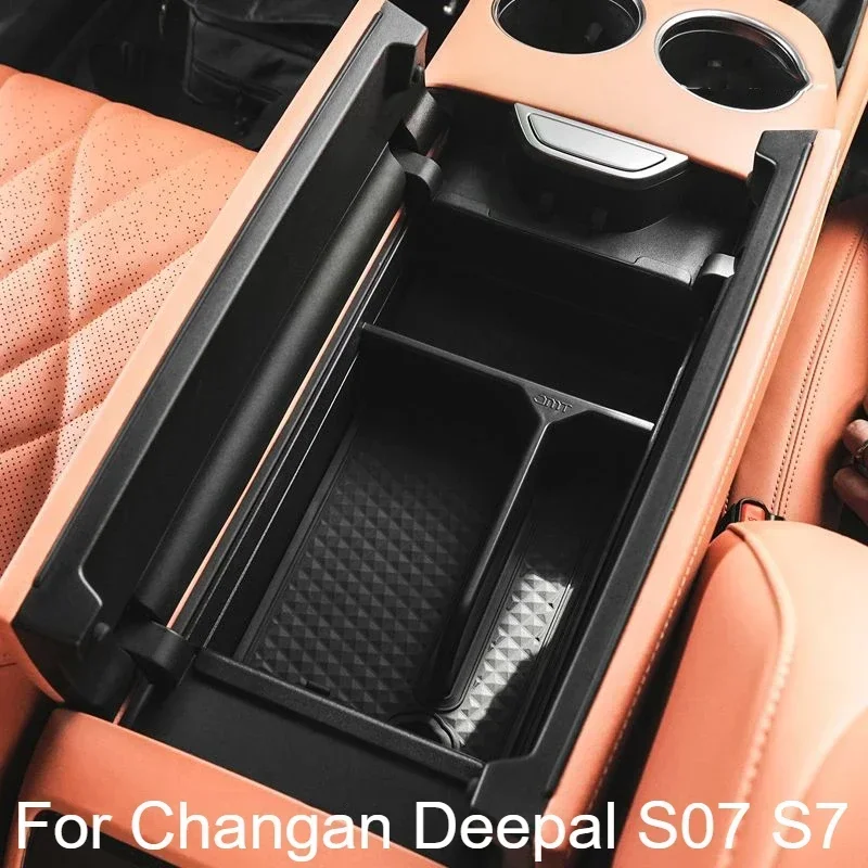 For Changan Deepal S07 S7 2024 2023 Indoor Central Upper Layer Console Car Armrest Storage Box Holder Interior Car Accessories