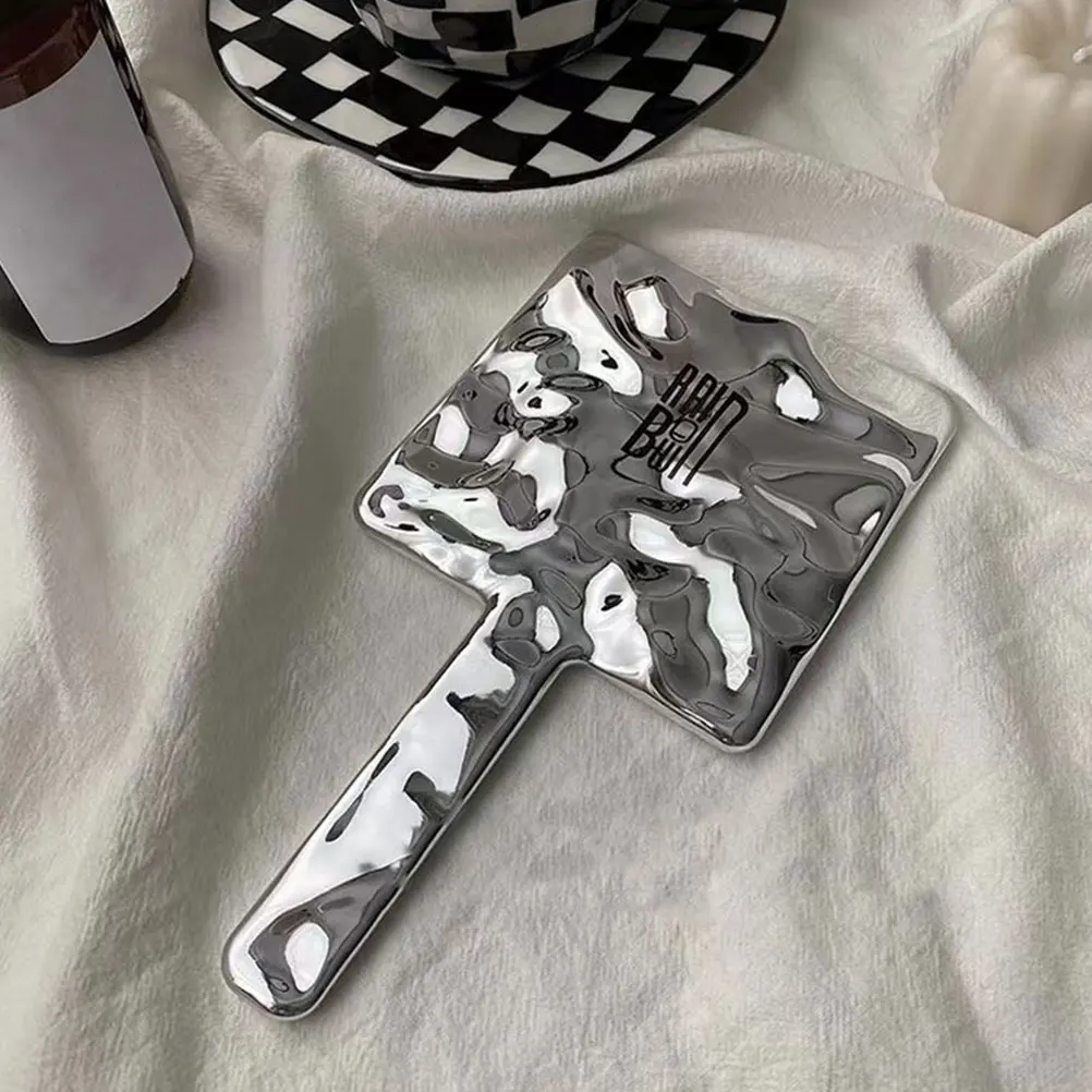 Miroir à main à la mode pour femmes, petit miroir de maquillage de voyage Compact avec un Design exquis, accessoire d'utilisation quotidienne