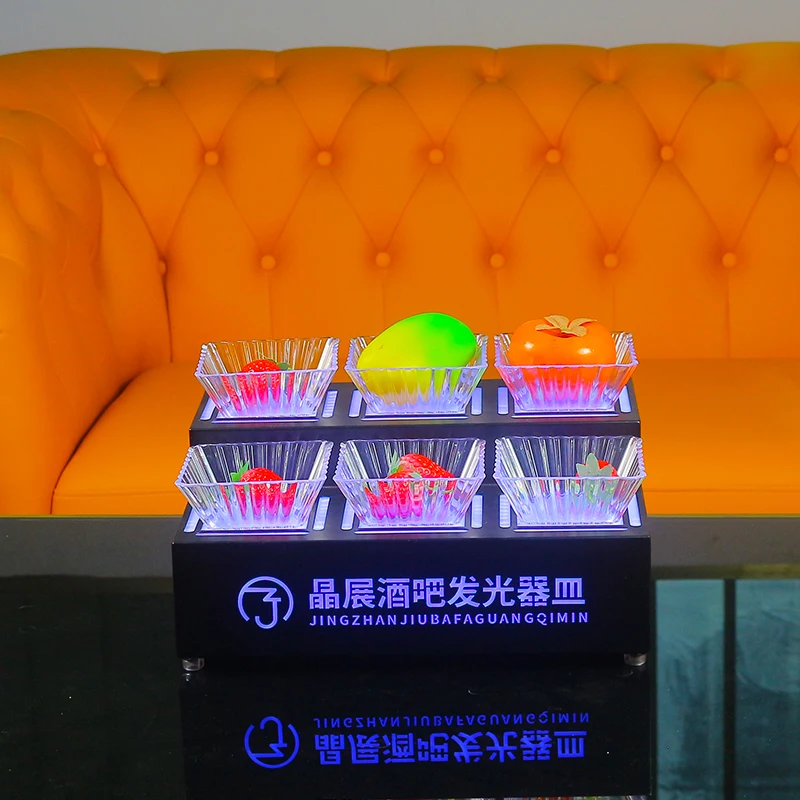 

Eco-Friendly Black Fruit Serving Tray Customizable Size for KTV Bar Decoration And Daily Use