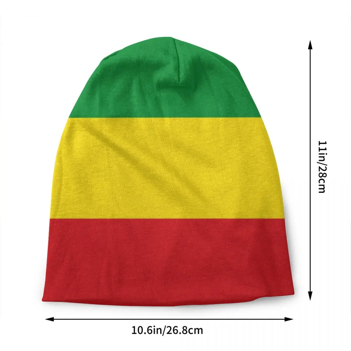 Custom Jamaican Rasta Flag Skullies Beanies Caps  Winter Warm Knitted Hat Women Men Hip Hop Adult Bonnet Hats Outdoor Ski Cap