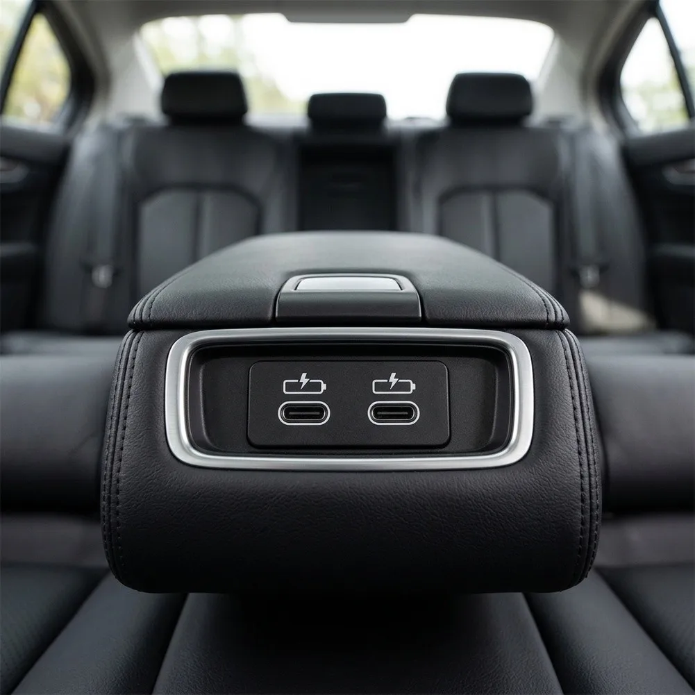 For In Vehicle Device Charging As Shown In The Figure Rear USB Charger Car Sticker Seamless Integration Design