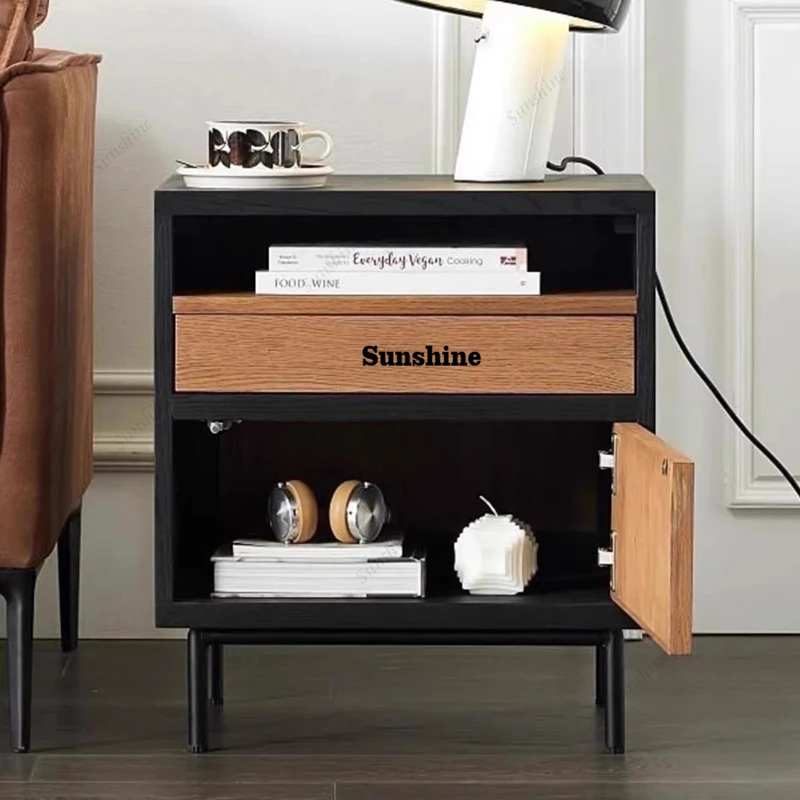 

Luxury Salon Bedside Table Modern Nordic Designer Bauhaus Nightstand Table Unique Cool Mesitas De Noche Bedroom Furniture