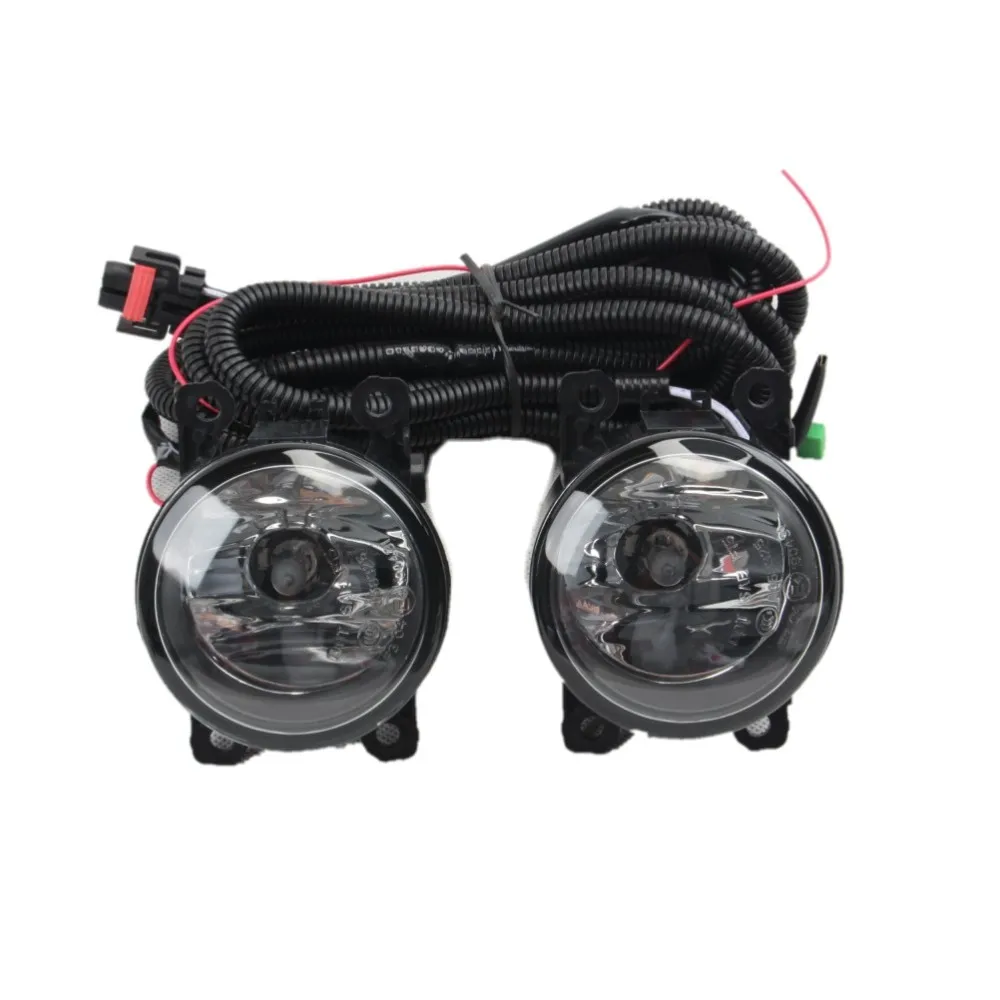 Car Fog Lamp Assembly With Cover Case for Nissan Patrol Y61 2005-2010, 4300K Halogen Blub + Cover + Harness + Switch