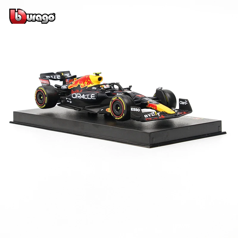 Bburago-Modelo de carro de liga fundido, Campeão 1 #, Verstappen Red Bull Racing, RB18 #11, Brinquedo Perez, Presente De Coleção, 1:43, F1 2022