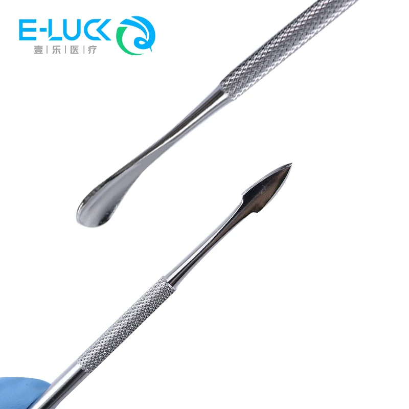 Dental Wax Sculpting Knife Stainless Steel Double Ended Cement Powder Spatula Mixing Knife Composite Resin Filling Tool