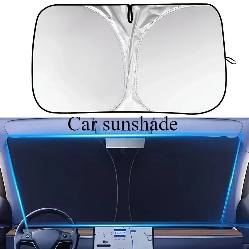 Car Windshield Sun Shade Cover Foldable Visor Protector Interior Anti UV Sun Windscreen Folding Parasol Car Accessories