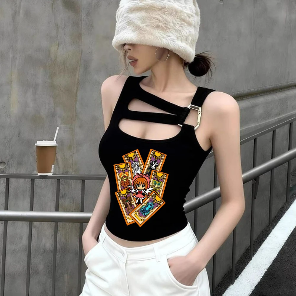Cardcaptor Sakura cropped top shoujo japan manga meme t shirt kawaii y2k cutecore emo cute