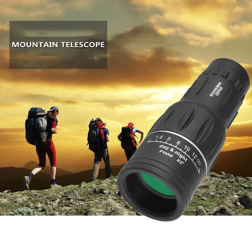 9000m HD Military Monocular Telescope Night Vision Binoculars Professional Powerful Long Range 40x60 Portable Outdoor Multi Tool