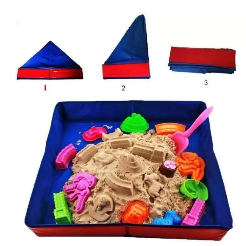 Space Oxford Cloth Sandplay Water Toy Inflatable Foldable Sand Table Tray Children\'s Magic Sand Table Swimming Pool