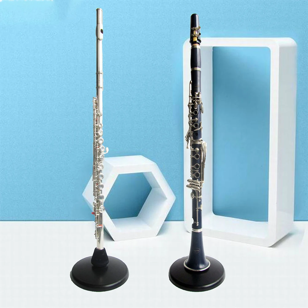 

Portable Flute Clarinet St Metal Stable Iron Display Durable Round Bottom Small Space Indoors Outdoors Scratch