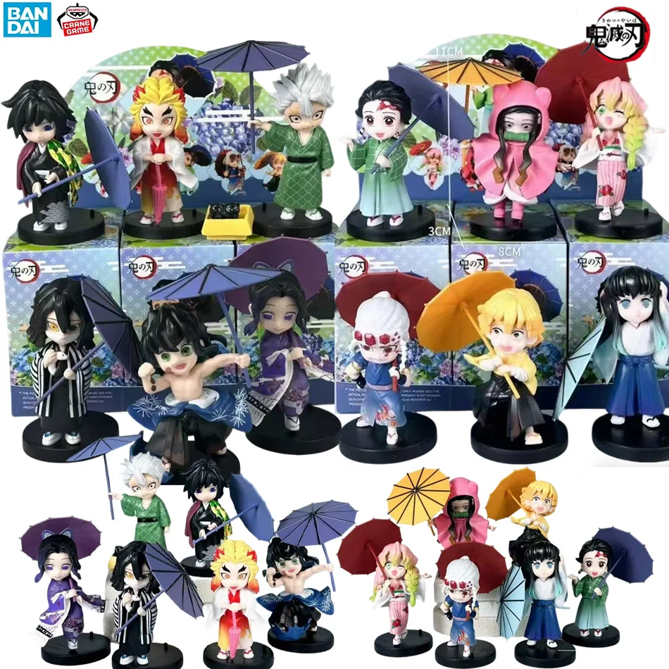 

Latest Style Demon Slayer Blind Box Figure Plum Rain Series Kochou Shinobu Tomioka Giyuu Kanroji Mitsuri Mystery Box Toy Gift