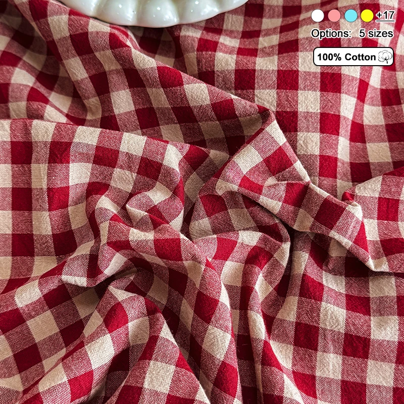100% Cotton Yarn Dyed Plaid Flat Sheet,Soft Breathable Bed Sheet,Wrinkle-Friendly Bed Cover,Bedding Sheet for Bedroom Guest Room