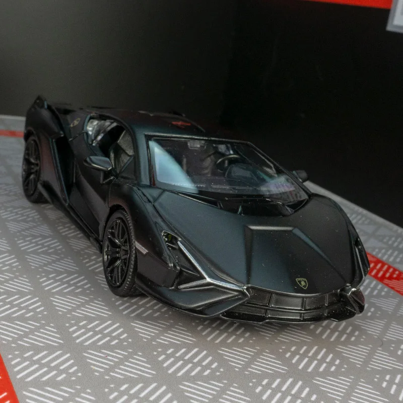

1:32 simulation Lamborghini sian alloy car model doors and trunk can be opened rich details, fine workmanship, and good quality