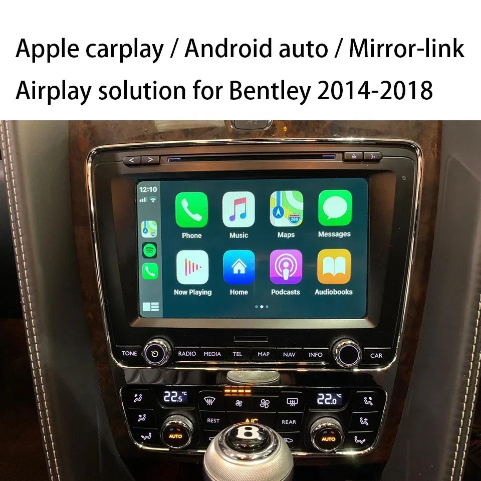 AZ-1988 Apple CarPlay لسيارة Bentley Continental Flying Spur 2012-2017 اللاسلكية التي تعمل بنظام Android Auto Solution Car Play Siri