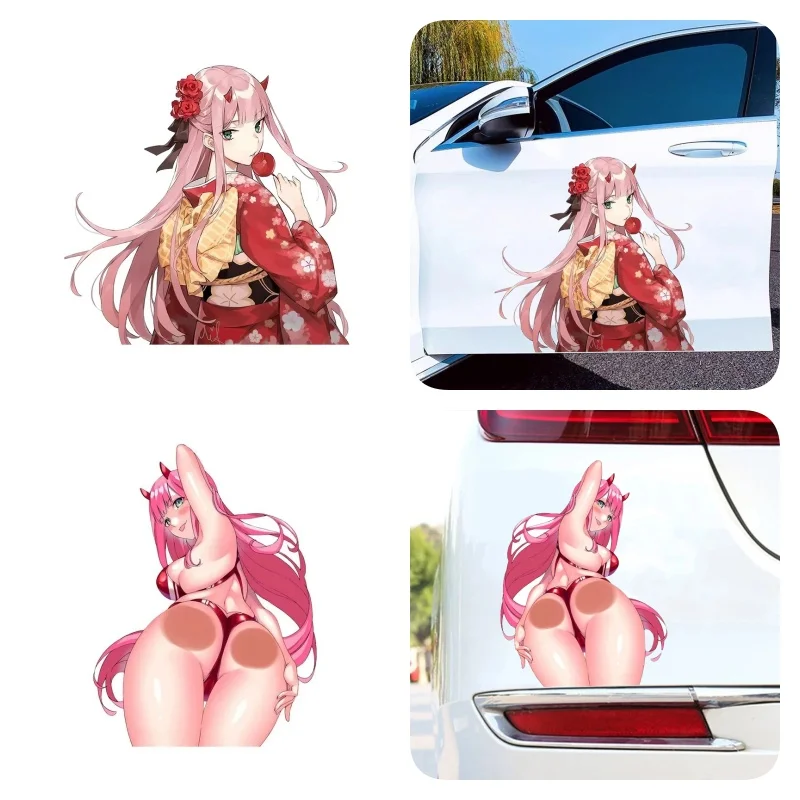 

Автомобильные наклейки, сексуальные японские девушки, аниме, водонепроницаемые виниловые наклейки, автомобильные аксессуары