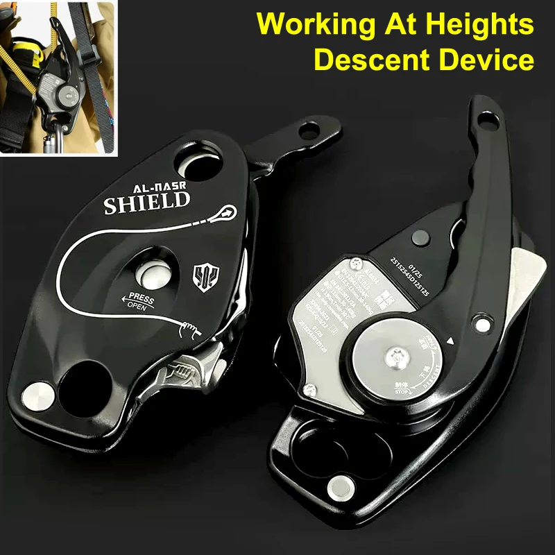 Anti Panic Descent Device, Outdoor Climbing Speed Descent, High-Altitude Operation, Air Conditioning Installation, Rope Descent