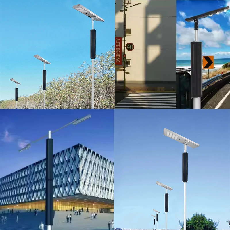 Pole High Efficiency Pole Mounted PV Module XIUBEN 6 Sides Vertical Cylindrical Solar Panel Tube for Smart Street Light