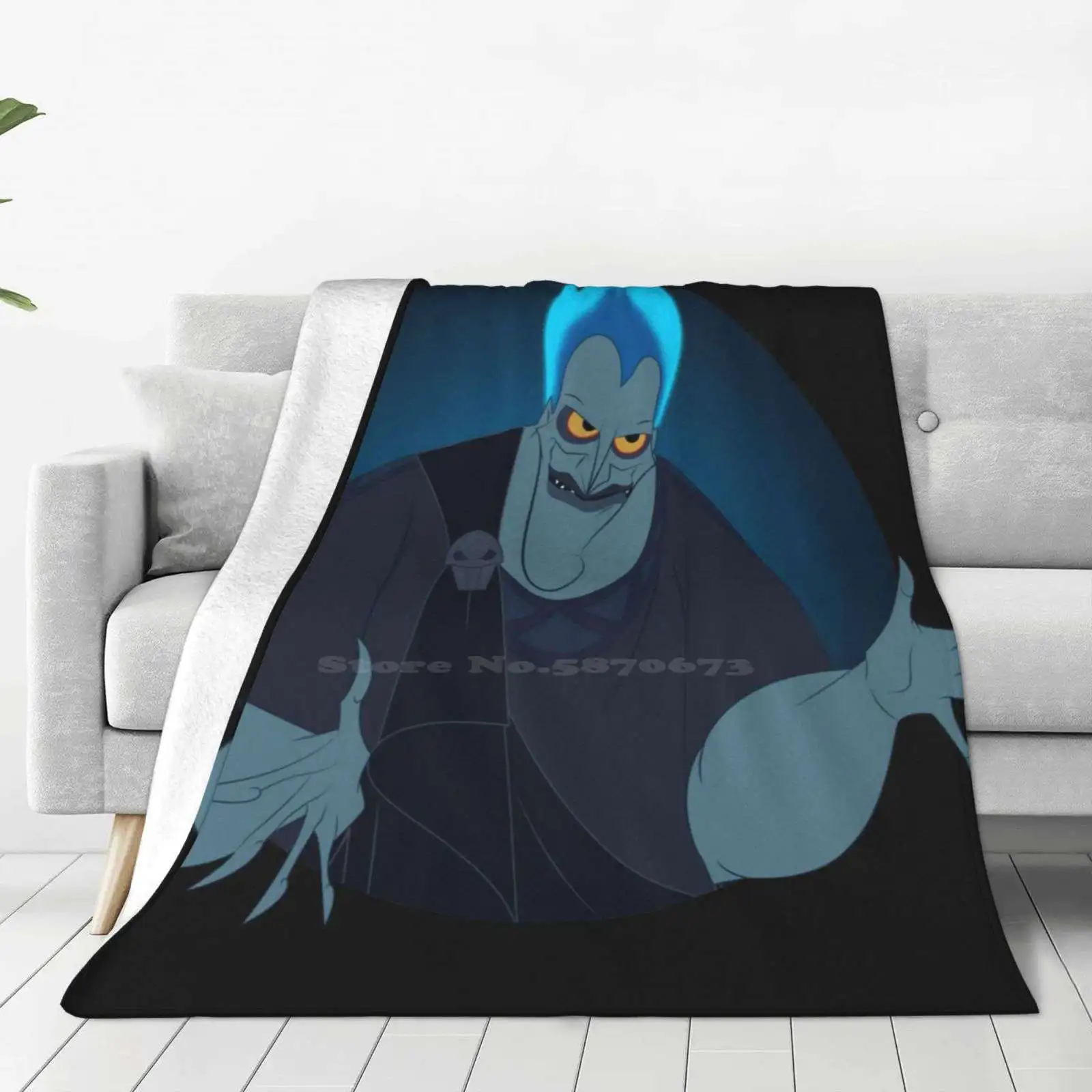 Hades All Sizes Soft Cover Blanket Home Decor Bedding Hades Of Hercules Villains Zeus Greek God Cartoons Movies