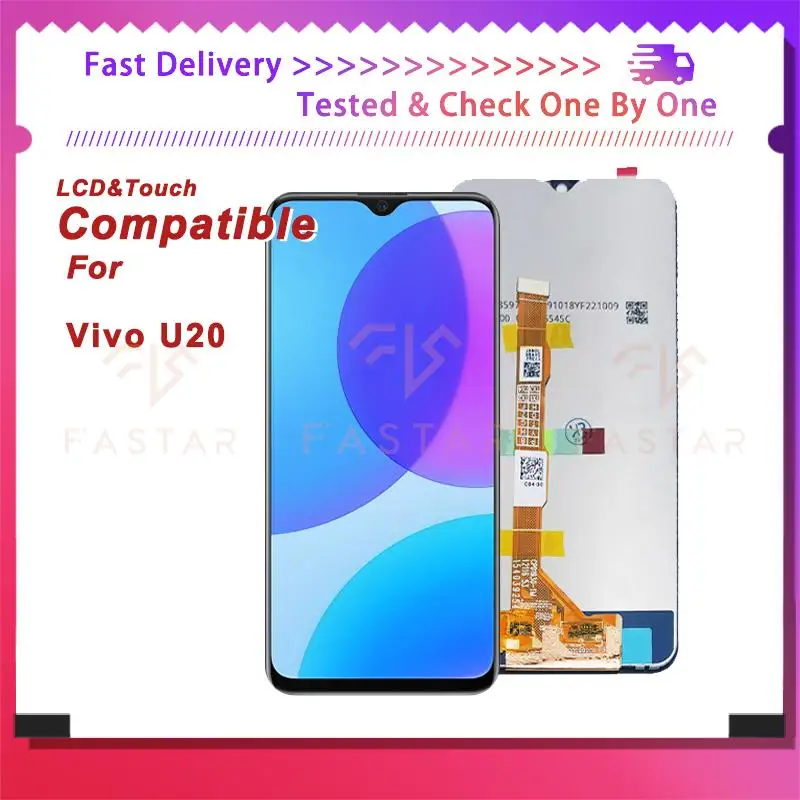 

6.53"Tested For VIVO U20 LCD Display Touch Digitizer Assembly Replacement Parts Screen VIVO U20 lcd