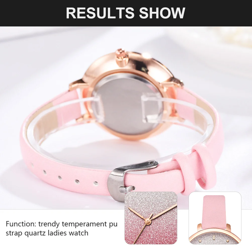 

1 шт. женские кварцевые элегантные повседневные наручные часы с ремешком из искусственной кожи женские кварцевые часы водонепроницаемые повседневные наручные часы
