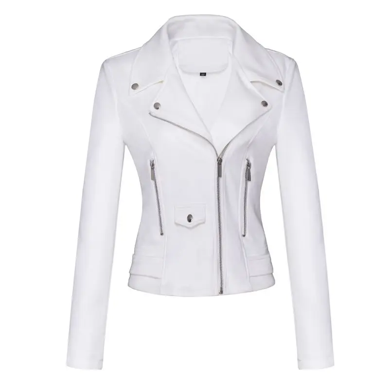 Trendy short slim fit and thin large size thin motorcycle jacket women's spring and autumn American suede jacket women