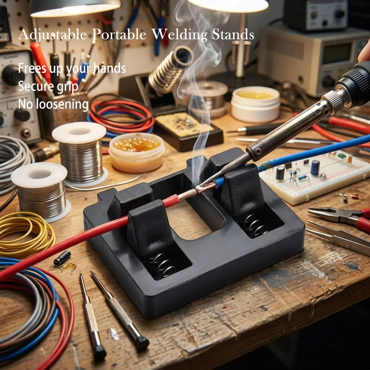 1Pcs Welding Wire Fixtures, Adjustable Portable Welding Stands, Welding Table Fixtures, Motherboard Welding Positioners
