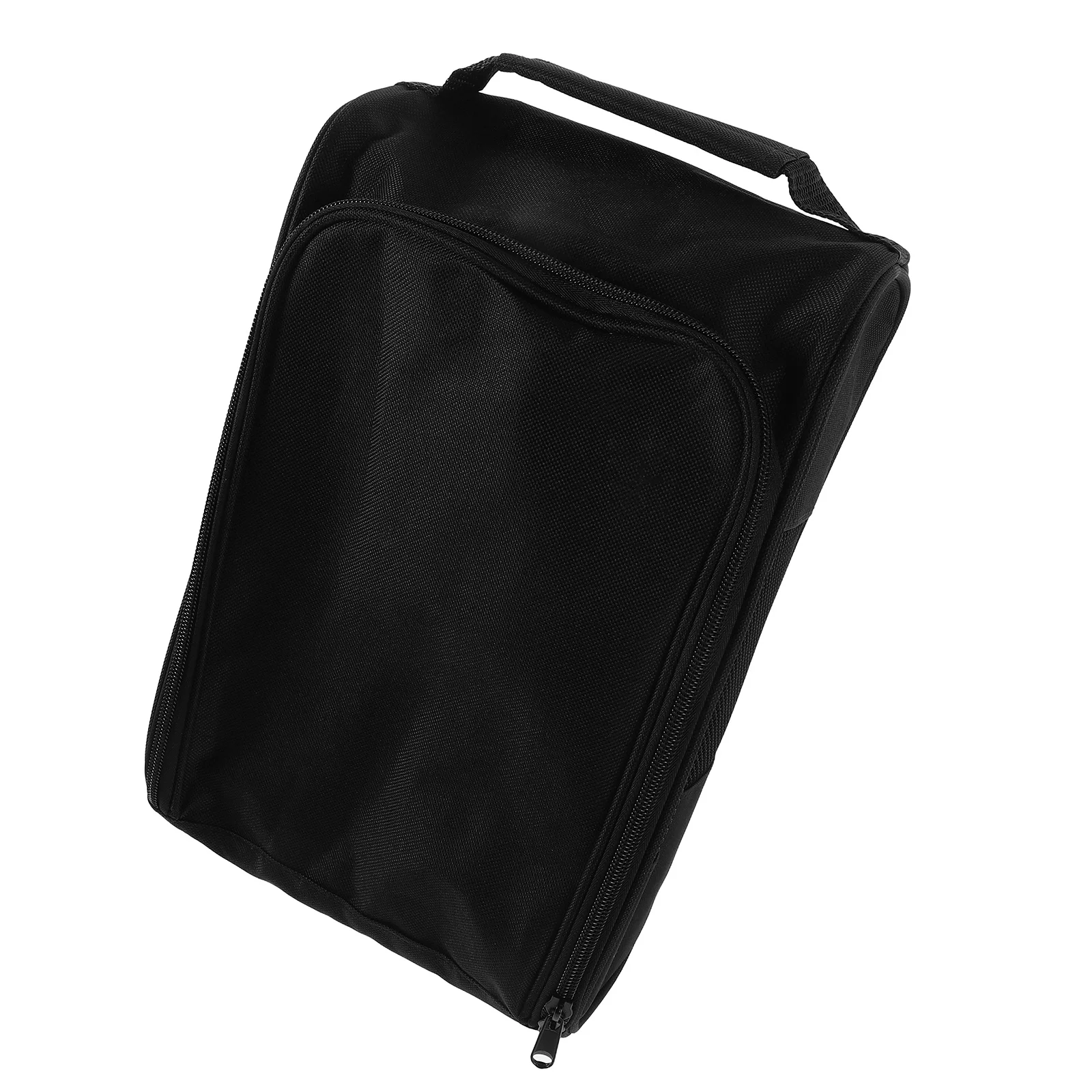 Estojo de viagem para sapatos de golfe com zíper, bolsa espaçosa para esportes, atividades ao ar livre, bolsa de armazenamento respirável para homens e mulheres