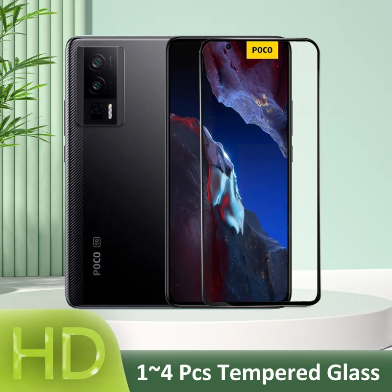 

1~4 Pcs Glass, Protective Glass for Poco F5 Pro 5G Screen Protector Pocophone F4 GT Tempered Glass Film Poco F3 F4 Glass Poco-F5