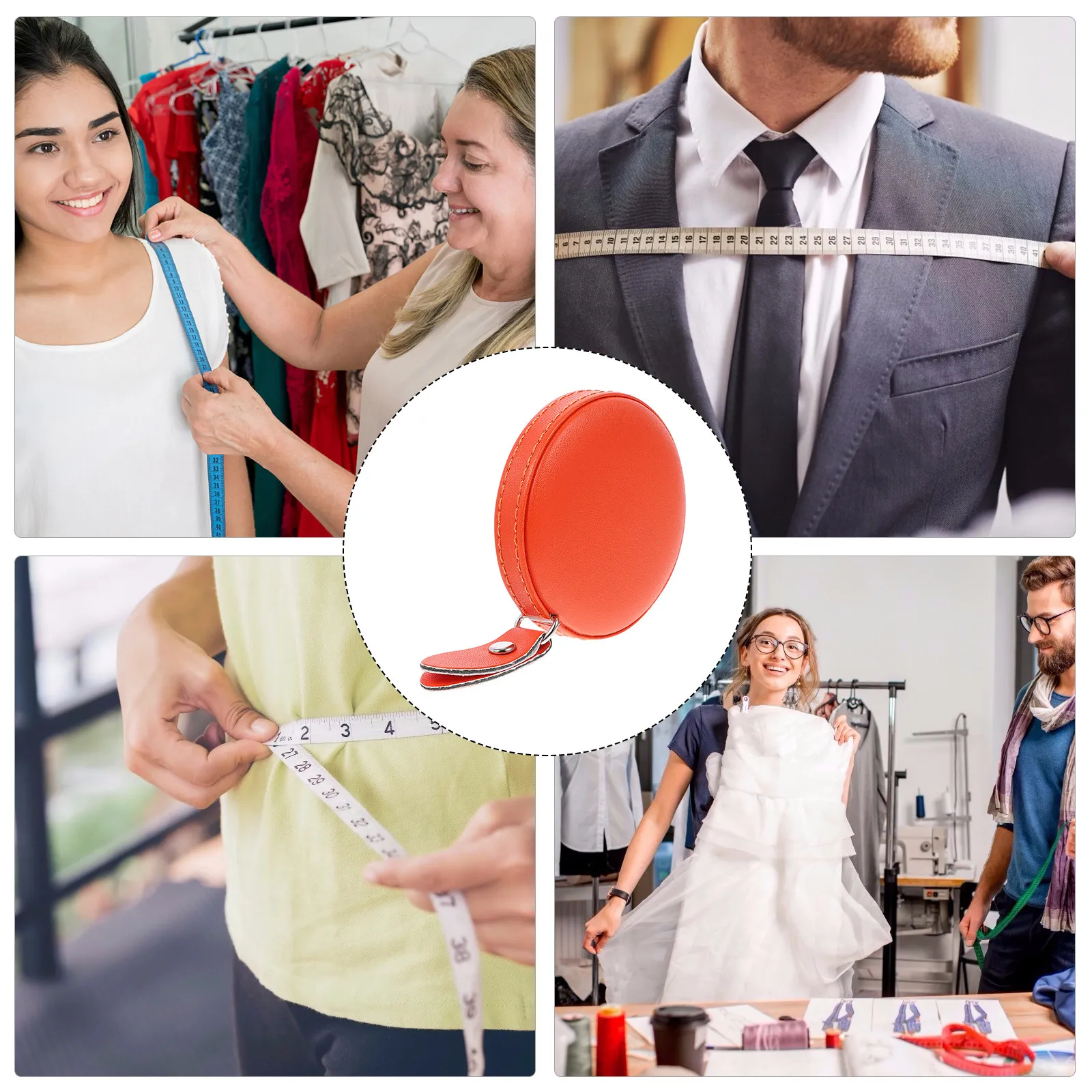 

Портативная мини-рулетка круглая гибкая с двусторонней шкалой, выдвижная измерительная лента, многофункциональная бытовая измерительная линейка