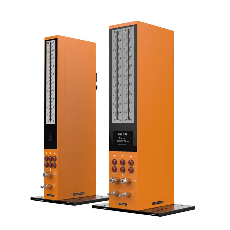 High precision, depth measurement pneumatic gauge