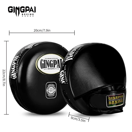 Imagen 2 del producto Objetivo de mano Muay Thai de cuero de microfibra grueso, objetivo de velocidad de boxeo MMA Sanda, objetivo de boxeo pequeño Taekwondo, 1 ud.