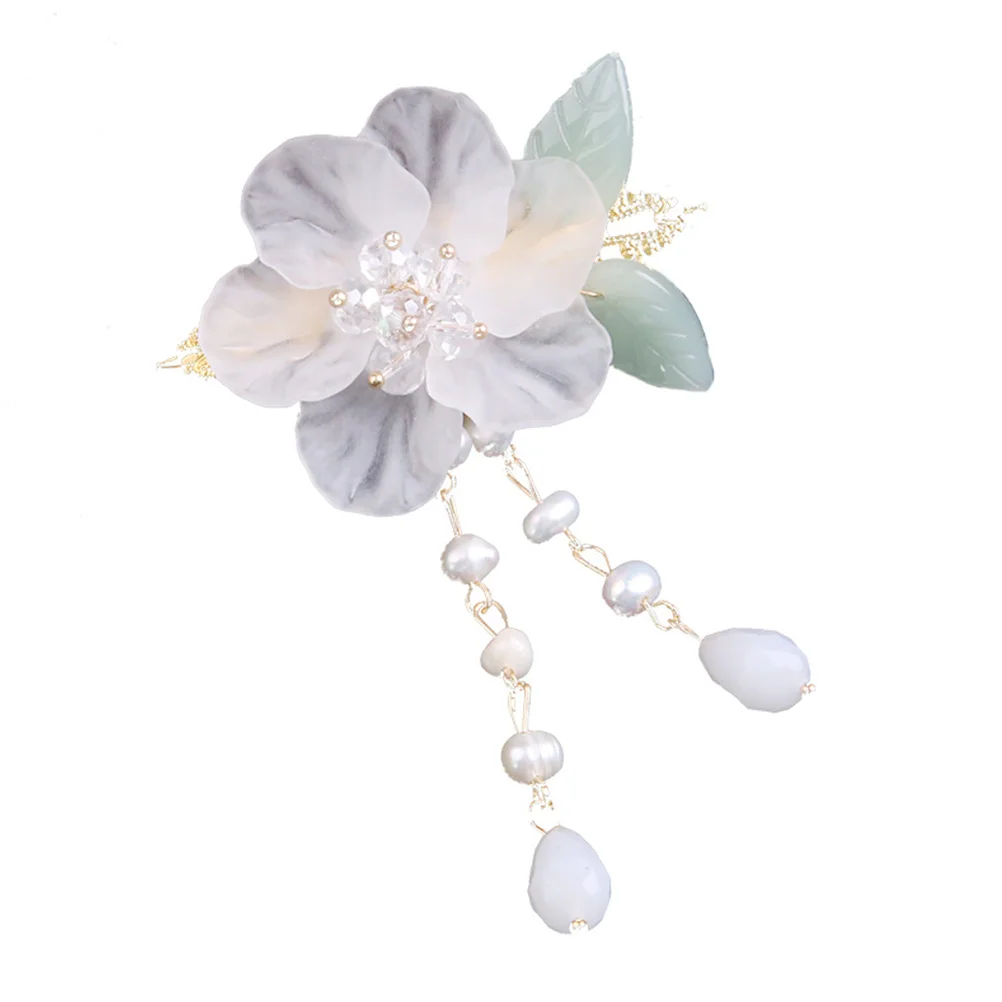 2 قطعة دبوس الشعر Hanfu كريستال شرابة مشبك شعر حفل زفاف أنيق إكسسوارات الشعر دبابيس الزخرفية النساء دبوس الشعر #5