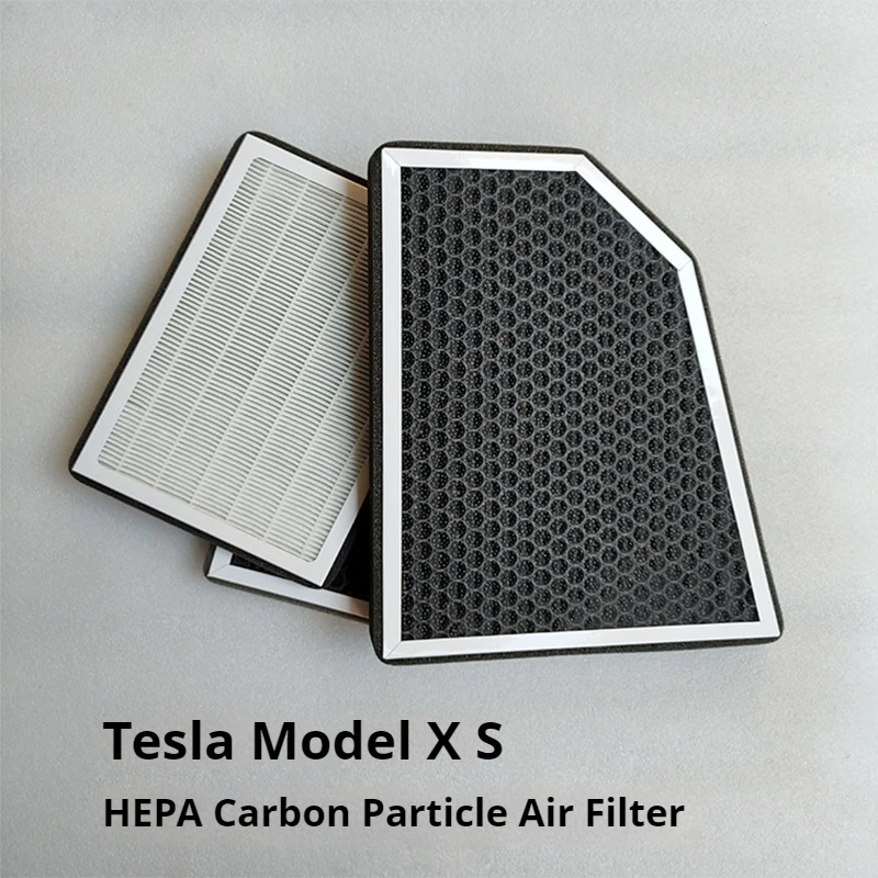 For Tesla Model X Model S High Quality CN95 Cabin Air Filter HEPA Activated Carbon Odor Purification Filter