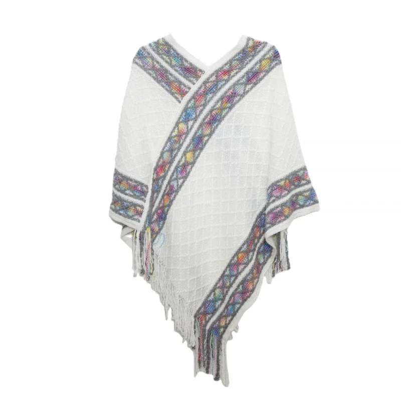 شال كيب وطني برأس متماسك بلون سادة. #5