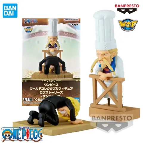 In Stock BANDAI BANPRESTO Original One Piece WCF Log Stories VOL.8 Sanji Zeff Anime Figures Toys Gift Collectible Model