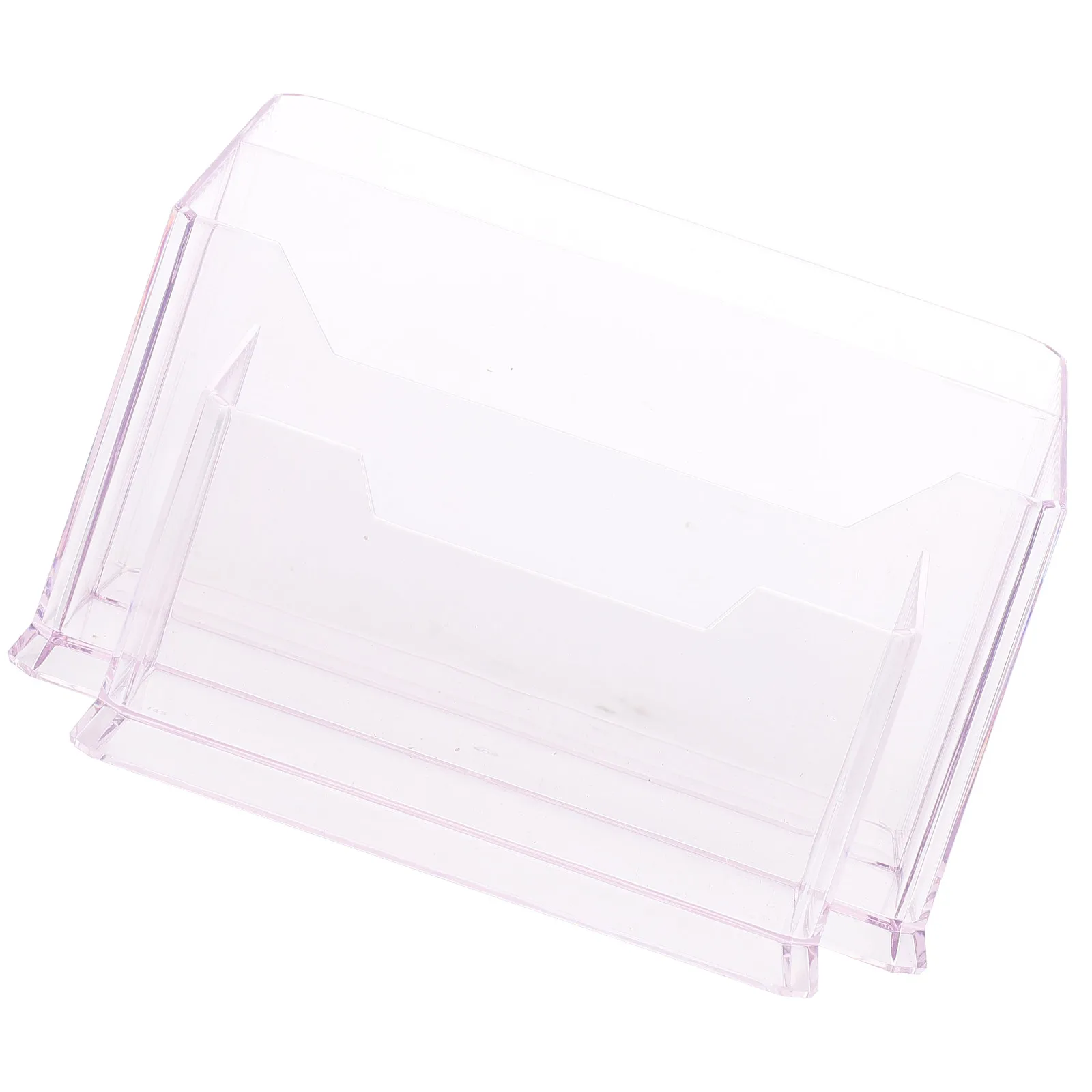 

Acrylic Makeup Organizer for Vanity Thickened Bottom Nail Brush Holder Multiple Compartments Large Capacity Desk Storage