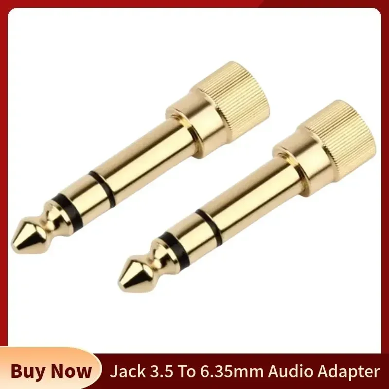 Jack 3.5 To 6.35mm Audio Adapter Speaker Connector 6.35 Male to 3.5mm Female Converters for Amplifer Guitar Consumer Electronics