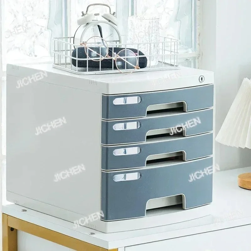 HS Desktop Lockable File Cabinet Office A4 Drawer Storage Cabinet Multi-layer Under-desk File Cabinet Office Small Storage Box Z