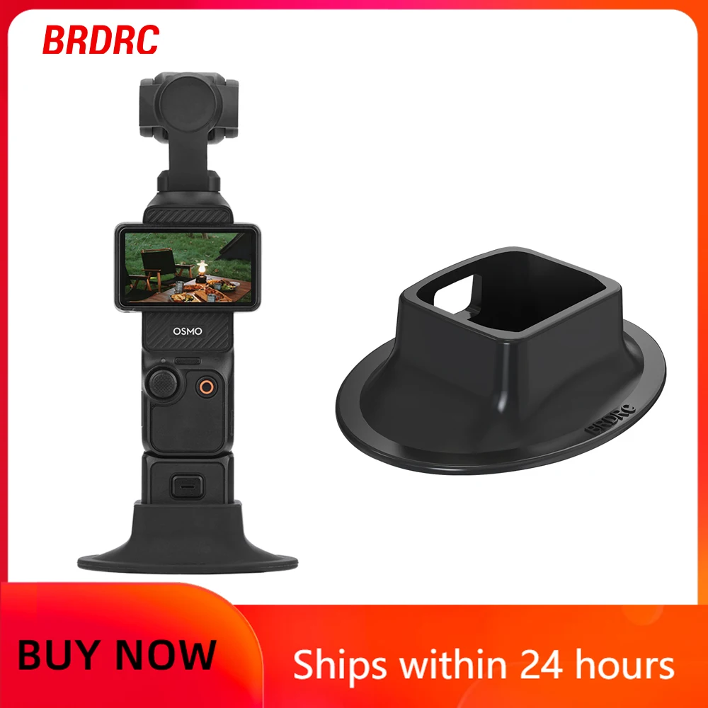 BRDRC Silicone Base For DJI Osmo Pocket 3 Camera  Dock Desktop Anti-skid Fixed Extension Base Stand Quick Release Accessories