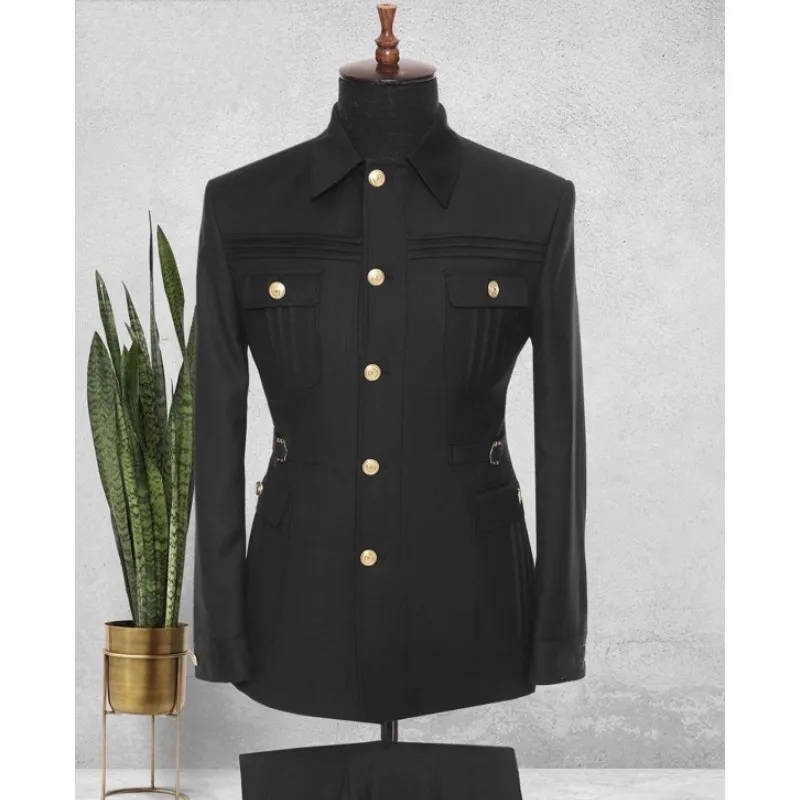 

Men's Suits Made To Measure Plus Size Slim Fit Modern Formal Man Clothes Party Prom Wedding Gentleman Blazer 2 Pieces Outfits