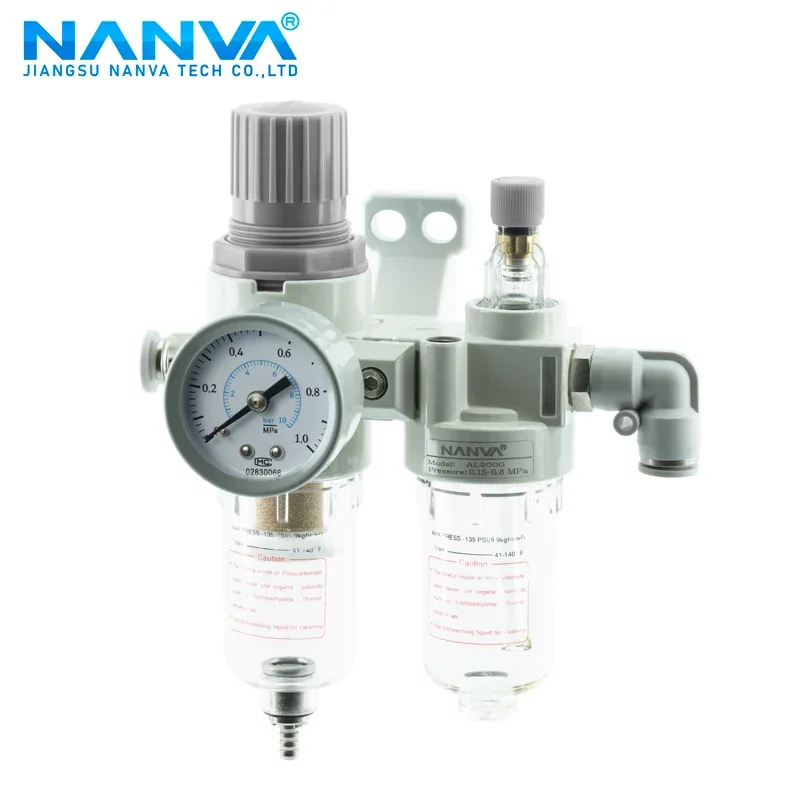 AFC2000 Pneumatic Filter Pressure Reducing Double Oil Water Separation Filter Pressure Regulating Valve AFR2000AL2000