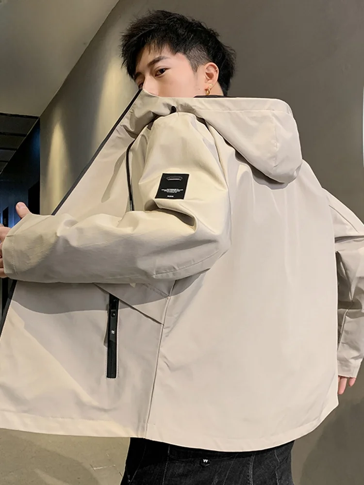 

Свободный крой, мужская куртка с капюшоном, повседневная рабочая одежда, весна-осень, новинка Sle TUCANO Woodpeer, брендовое полиэфирное волокно, ветрозащитное