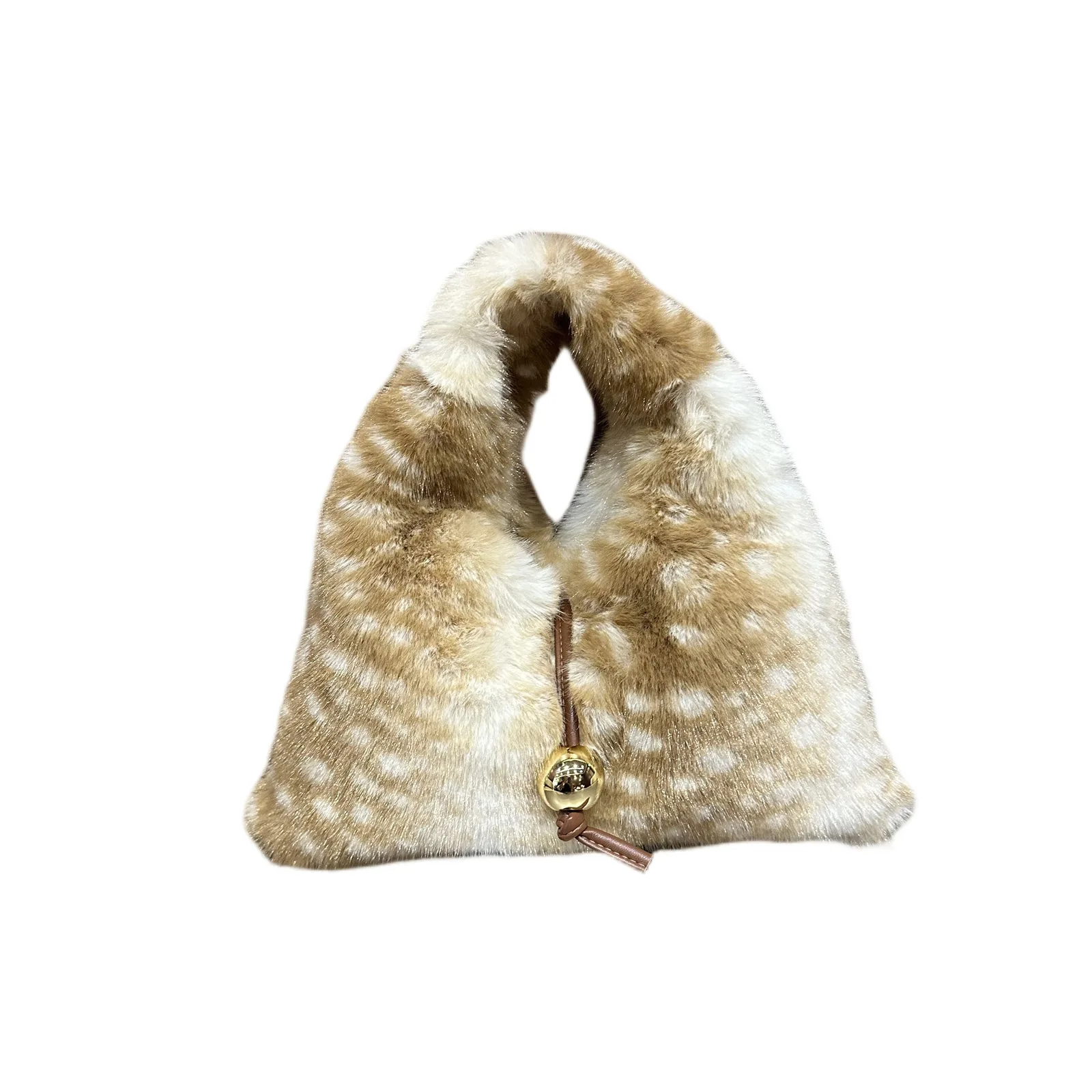 2025 تصميم جديد فاخر المرأة فو الفراء حقيبة يد الشتاء لينة حقيبة دافئة الفتيات رقيق سعة كبيرة حمل حقيبة عالية الجودة الفراء محفظة #3