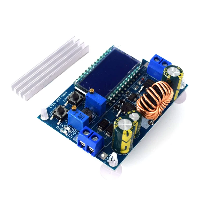 DC-DC Buck Boost Converter Module 5.5-30V to 0.5-30V 4A 35W Adjustable Step Up Down Voltage Regulator LCD Digital Voltmeter