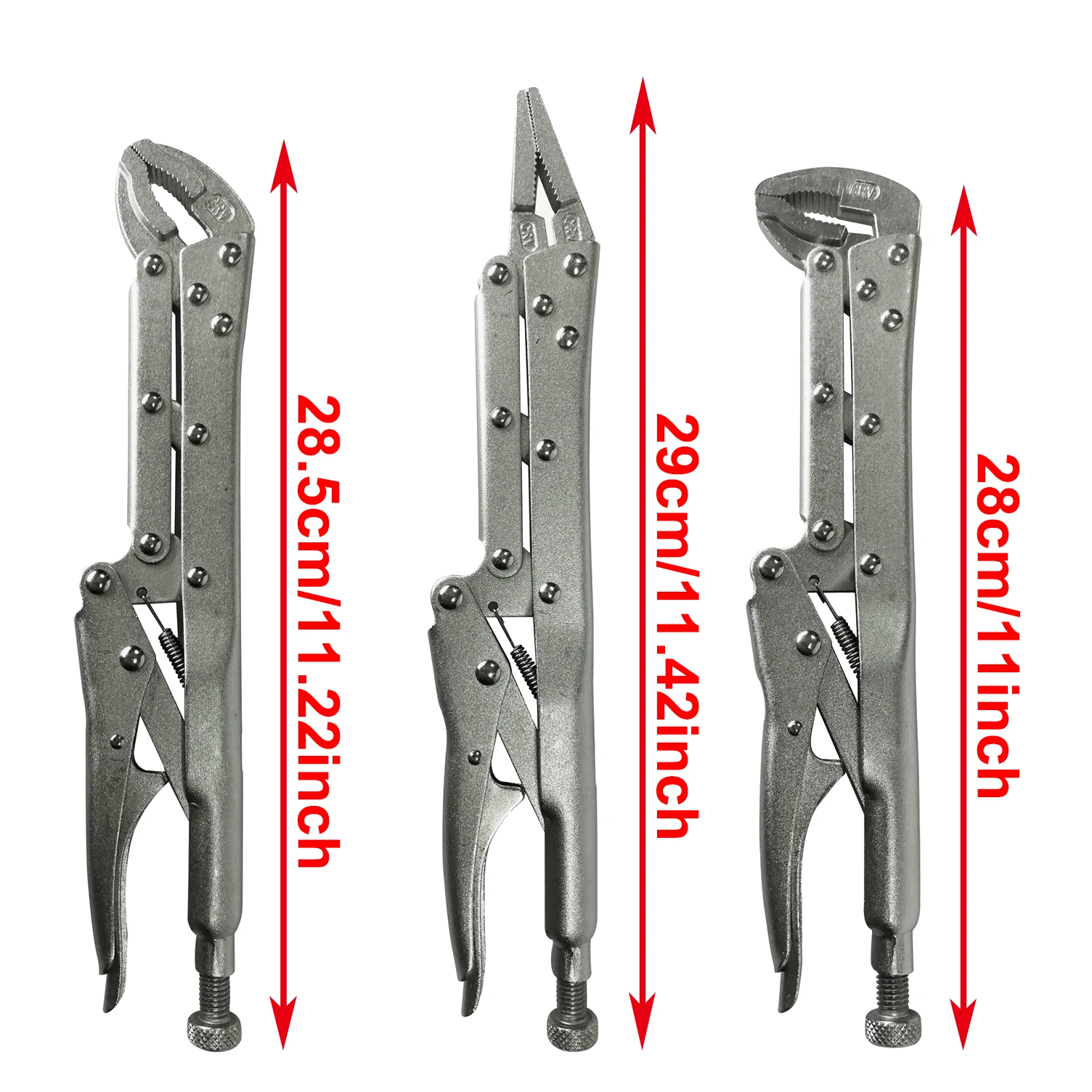 1PC 12นิ้วขยายยาวล็อค Vise-Grip คีมตรงหรือ45องศาหรือ80องศา