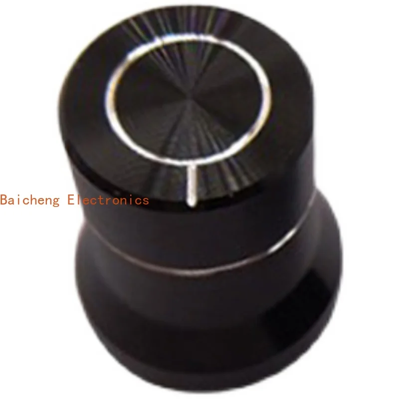 10PCS Aluminiumlegierung Knopf Strohhut Typ Blende 15-12x15MM Potentiometer Encoder Schalterabdeckung