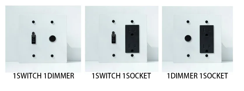 2Gang Maßgeschneiderte goldene schwarze Retro-Bronze-SS-Platte 30 Tage Messing geknoteter Kippschalter 110 V amerikanischer Standard-Wandschalter-Steckdosendimmer – Detail 12