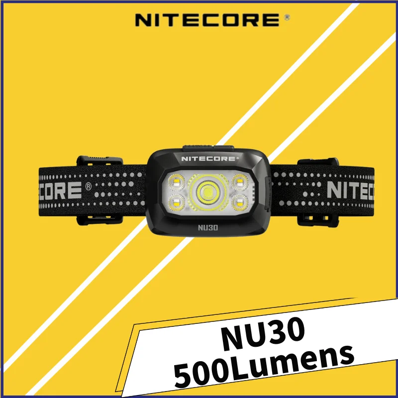 Nitecore NU30 500Lumens Max Throw of 130Metres Bulit-in 1500mAH Battery Rechargeable Lightweight