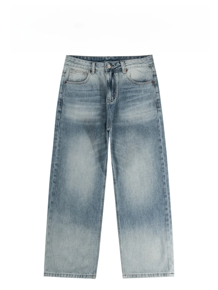 

BAIRBAOLIY Men's Loose Straight Leg Jeans mid Waist Denim Pants Casual Faion Urban Sle Pure Color All Seasons Wear